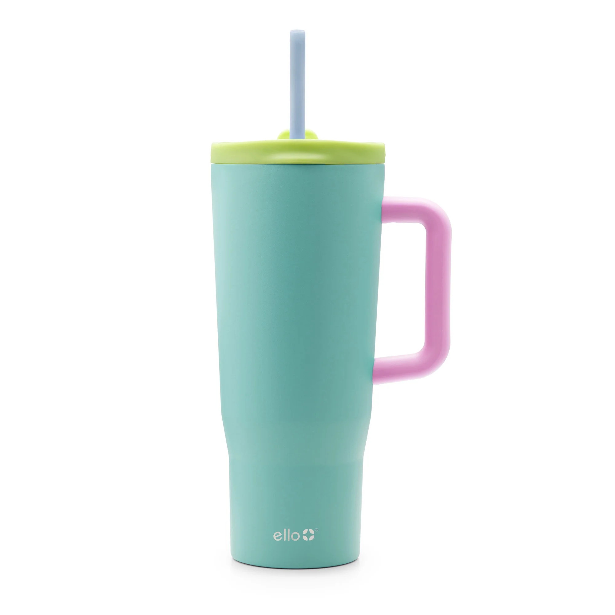 Ello Ultra Clean 40 oz Stainless Steel Tumbler with Handle, Teal | Walmart (US)