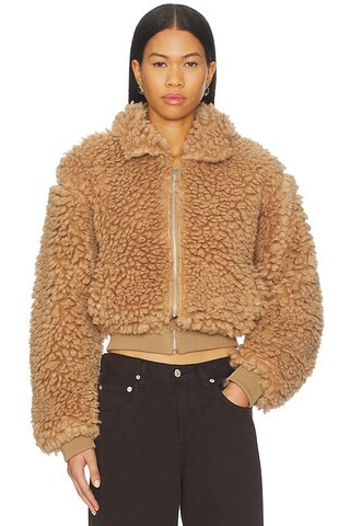 MORE TO COME Indira Teddy Jacket in Camel from Revolve.com | Revolve Clothing (Global)