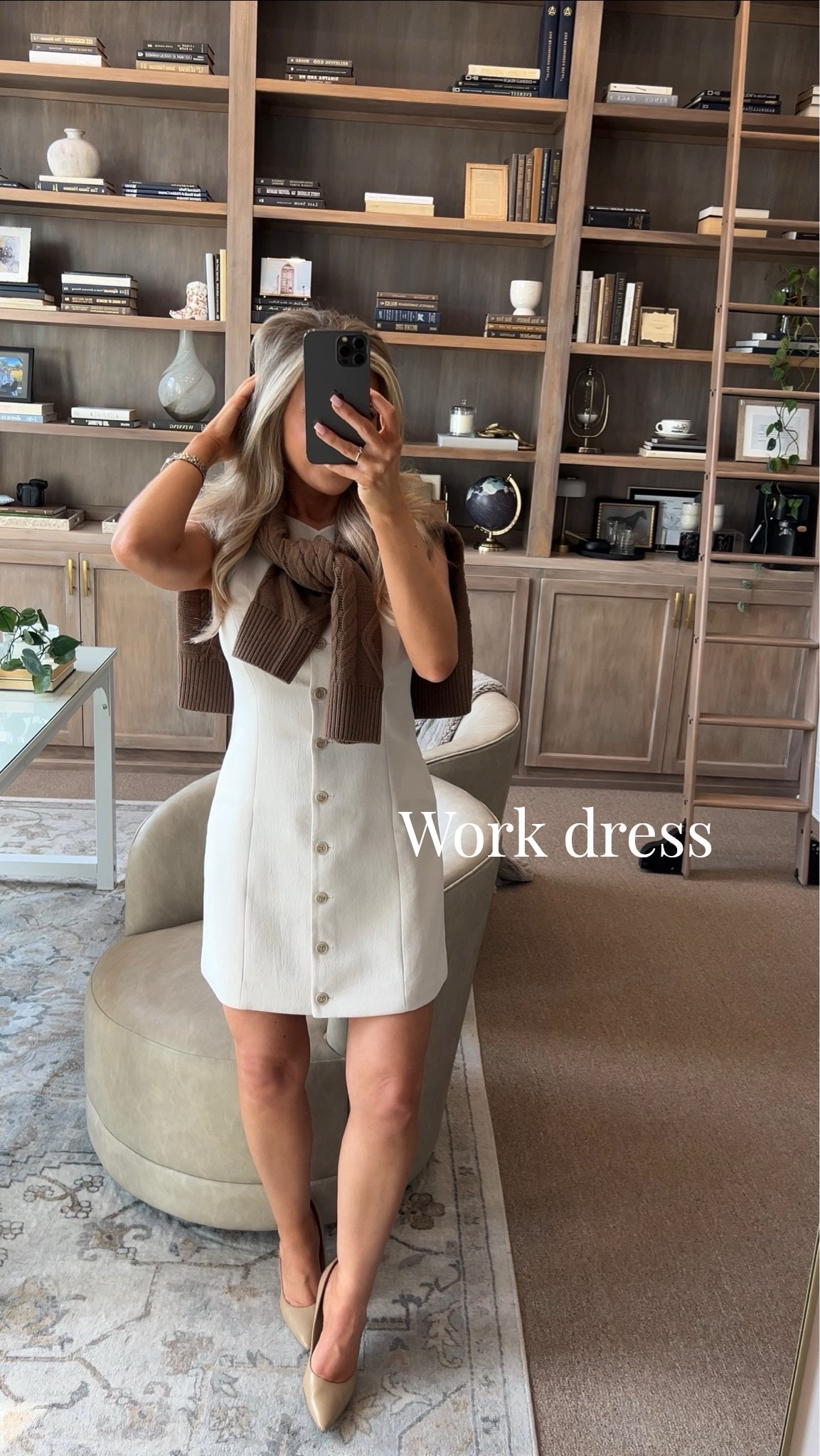 Obsessed with this dress for work this summer! I need it in every color 🙈

Wearing size 6! 

Summer workwear, office outfits, aritzia regal dress @Aritzia

#LTKootd #LTKWorkwear
