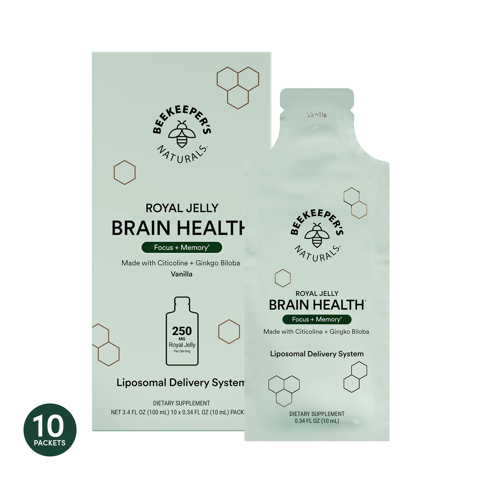 Royal Jelly Brain Health Liposomal | Beekeepers Natural's