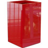 Darwin Tall Rectangular Planter - 72" x 24" x 42" - Red (Gloss) | Jay Scotts | Plant Addicts