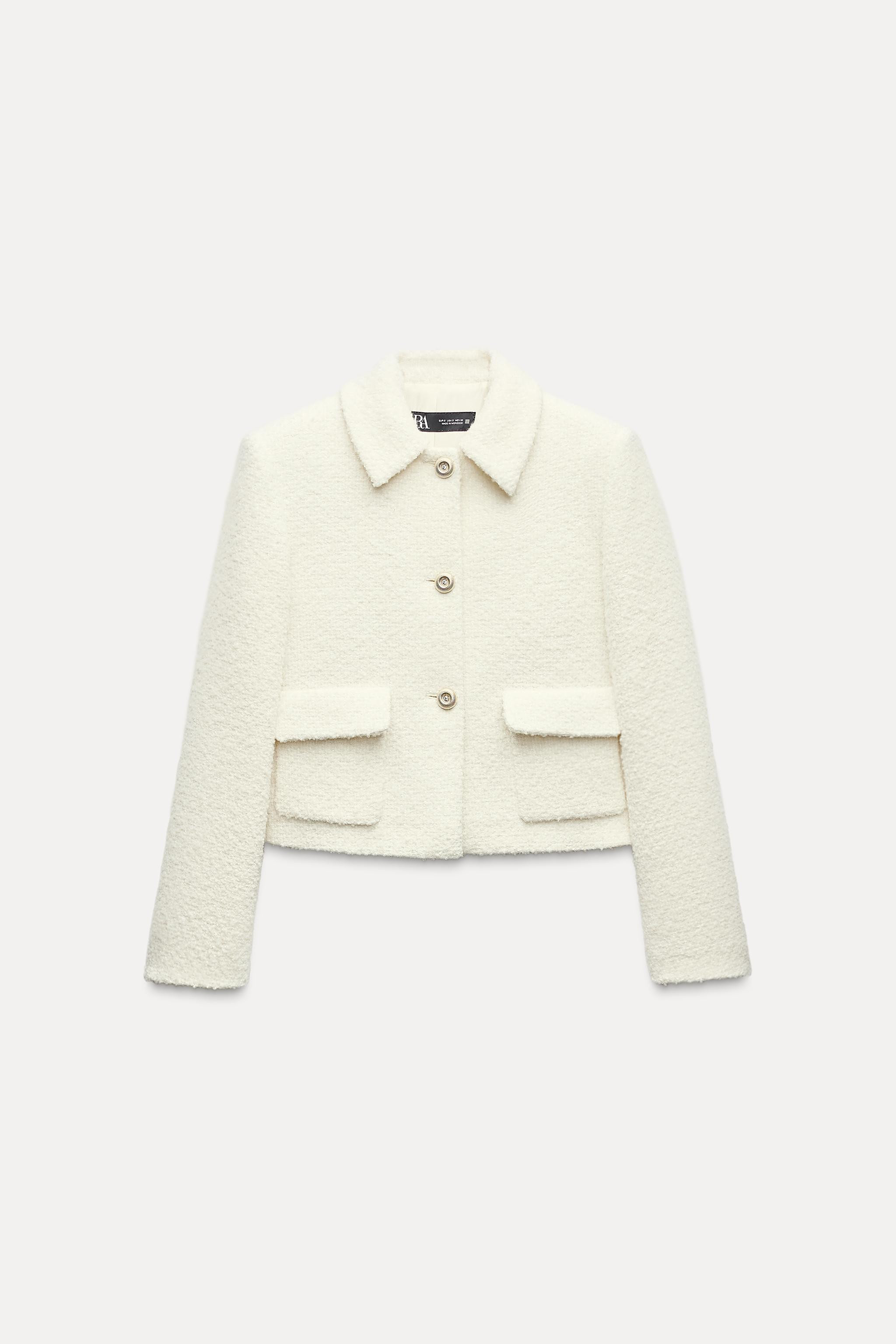 SHORT BOUCLÉ JACKET | Zara UK