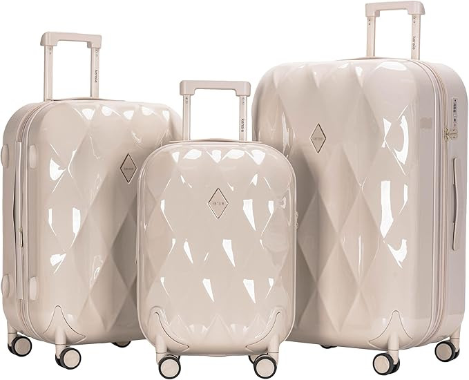 Travelers Club Women's Enchanting 3 Piece Luggage Set, Fog | Amazon (US)