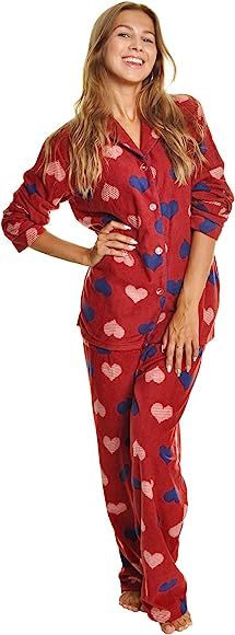 Angelina Women's Cozy Fleece Pajama Set | Amazon (US)