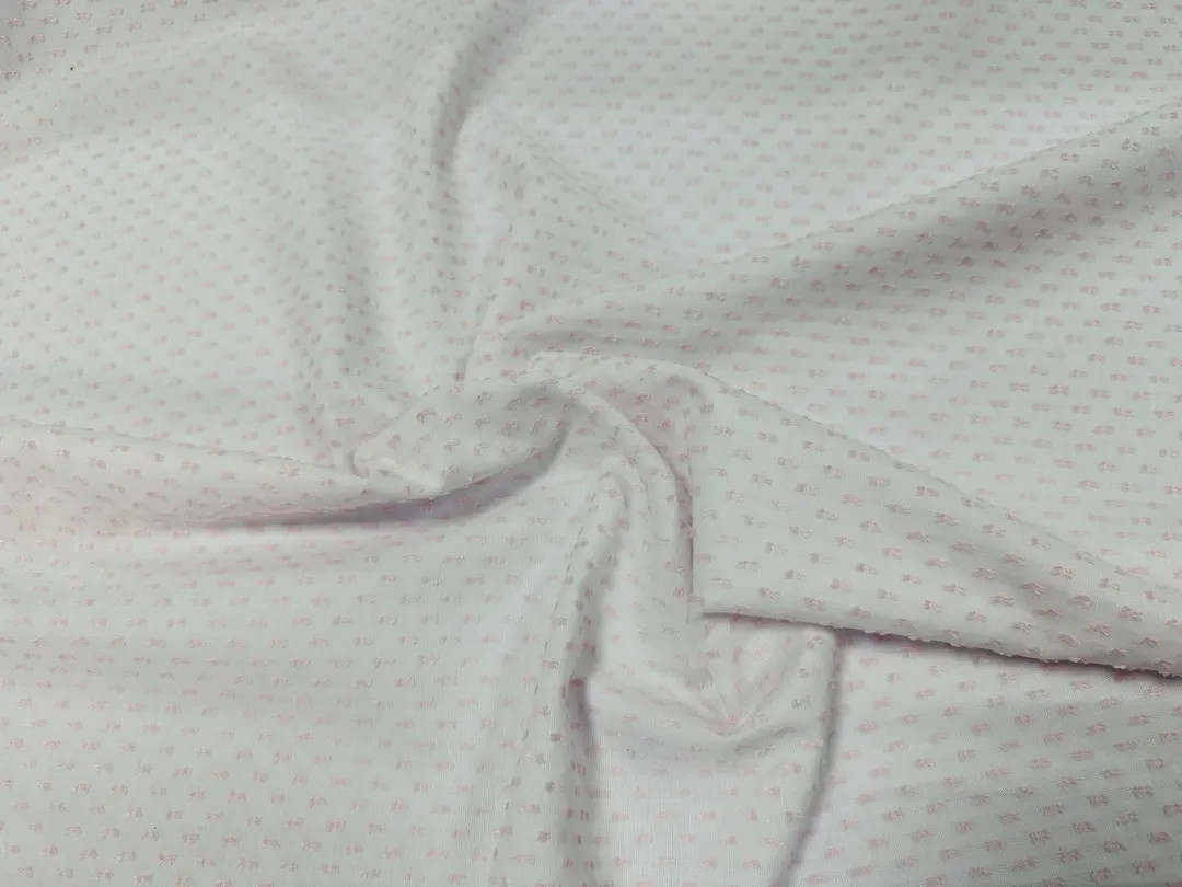Pink Imperial Poly Cotton Old Fashioned Dotted Swiss - Spechler Vogel Fabric | Etsy (US)