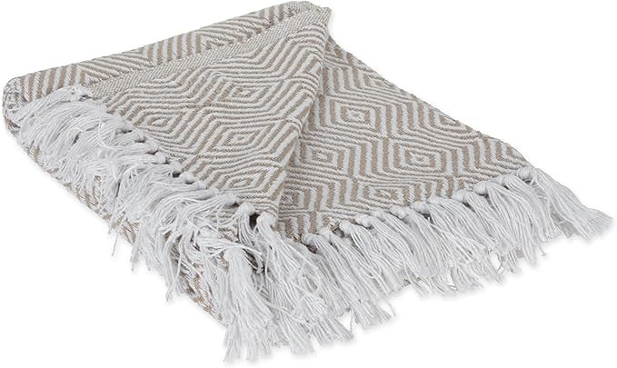 DII 100% Cotton Geometric Daimond Throw for Indoor/Outdoor Use Camping BBQ's Beaches Everyday Bla... | Amazon (US)