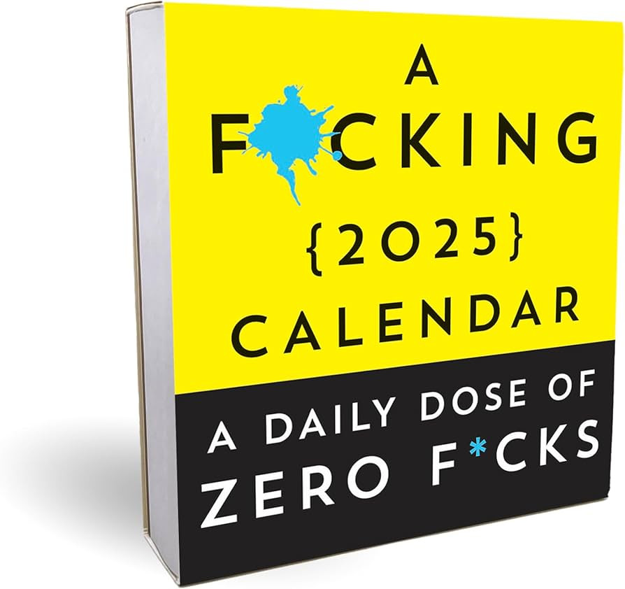 A F*cking 2025 Boxed Calendar: A Daily Dose of Zero F*cks (Funny Daily Desk Calendar, White Eleph... | Amazon (US)