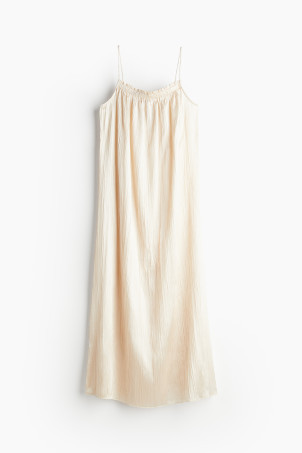 Satin Slip Dress - Square Neckline - Sleeveless - Light dusty pink - Ladies | H&M US | H&M (US + CA)
