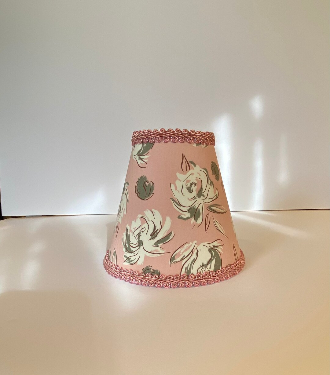 MADE TO ORDER Mauve Floral Sconce/chandelier Shade - Etsy | Etsy (US)
