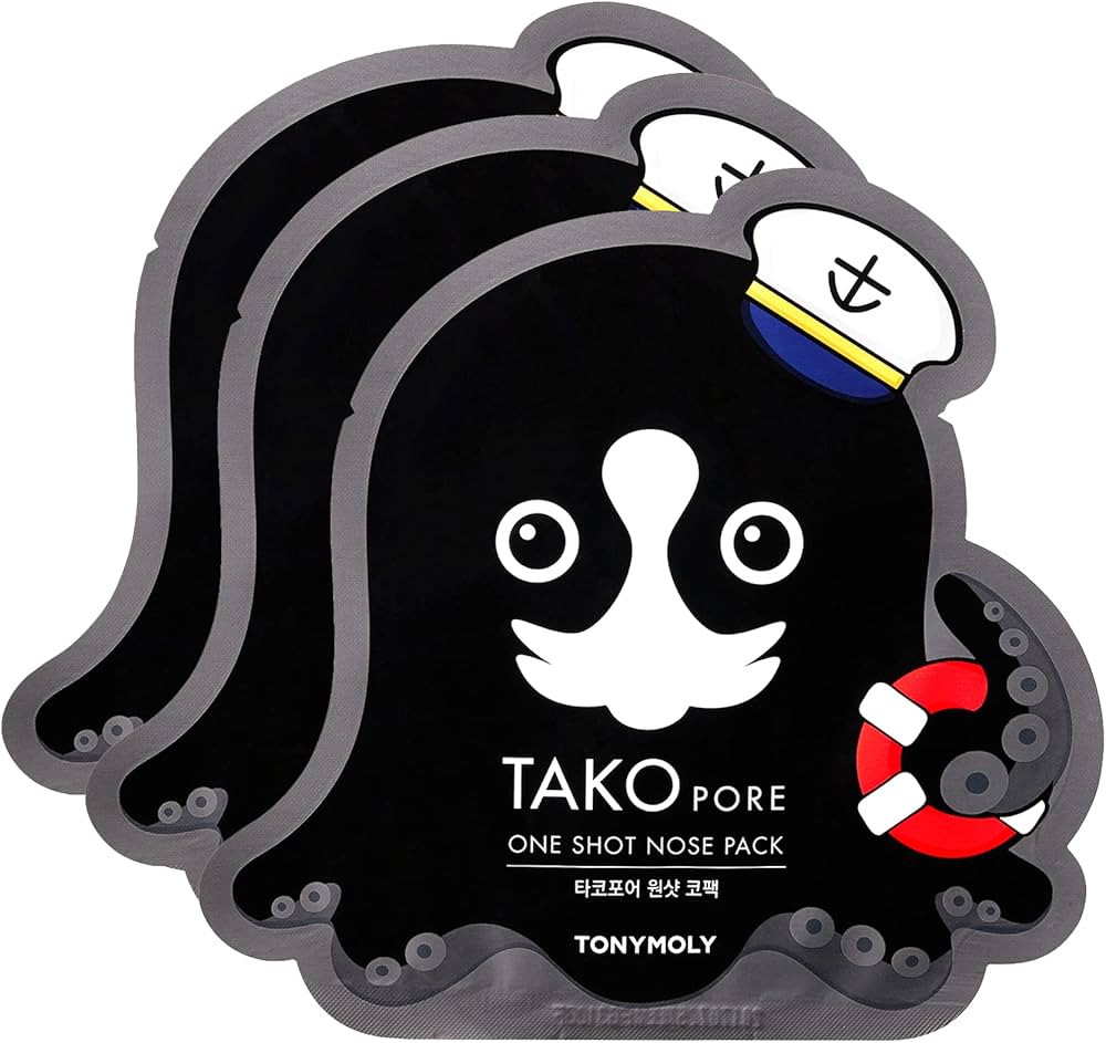 TONYMOLY Tako Pore One Shot Nose Pack, 3 Pack - Nourishing Marine Plant Extracts and Mud Conditio... | Amazon (US)