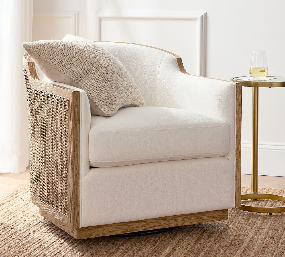 Sausalito Swivel Chair | Pottery Barn (US)