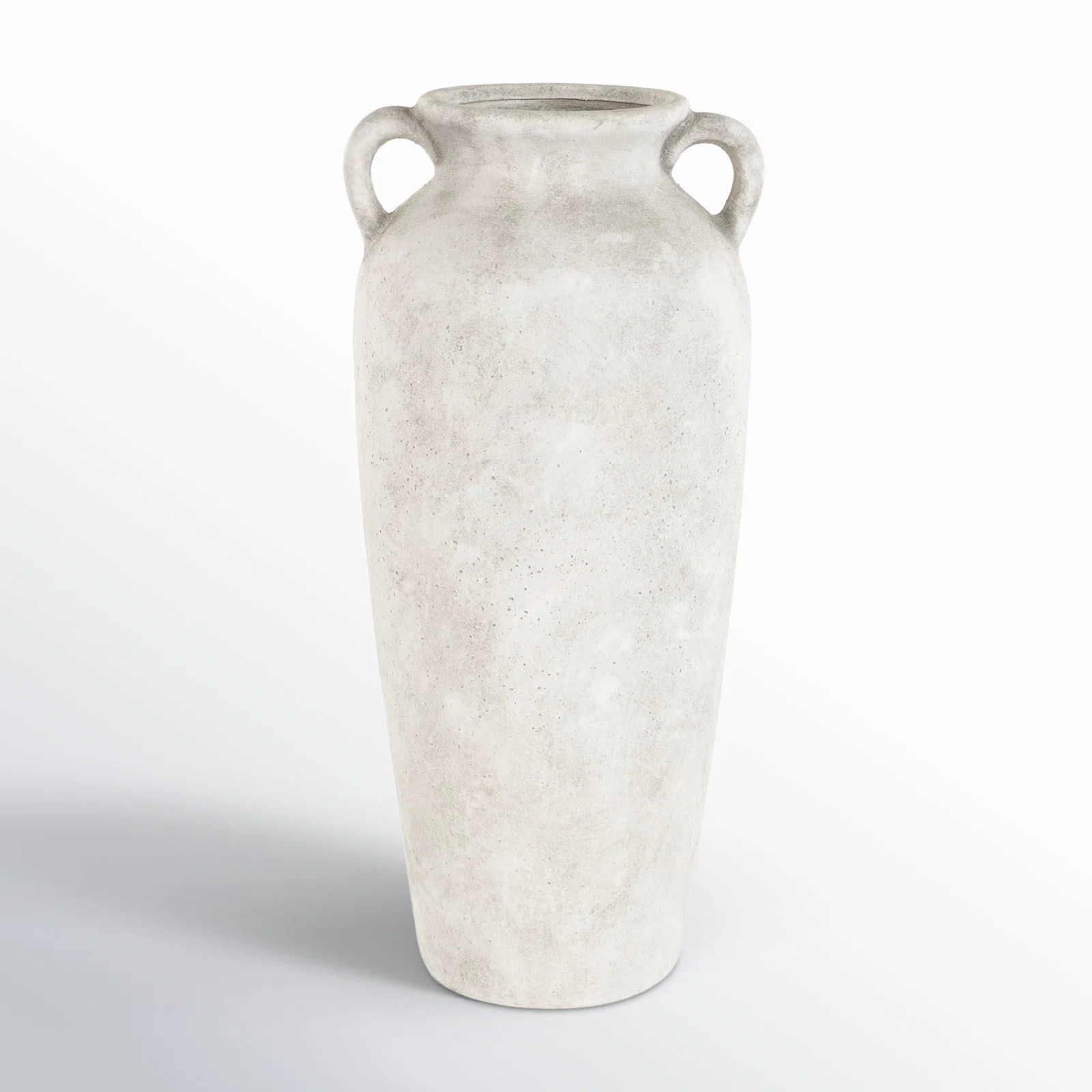 Brera Ceramic Antique Style Textured Vase With Shadings And Handles | Wayfair North America