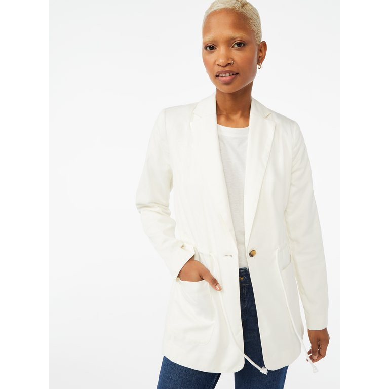 Free Assembly Women's Drawcord Blazer | Walmart (US)