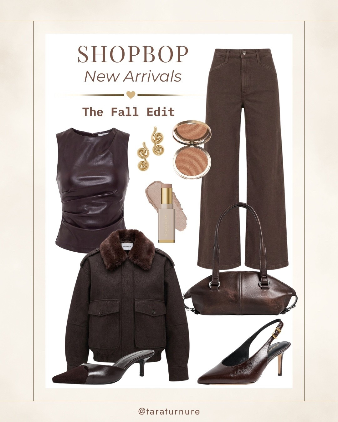 Chocolate brown is having its moment 🤎 Shopbop new arrivals made for fall.

Shopbop new arrivals, chocolate brown, brown outfit ideas, fall fashion, fall trends 2026, fall wardrobe, brown jeans, fall jacket, leather top, brown accessories, fall shoes, women’s fall style

#LTKootd #LTKSeasonal