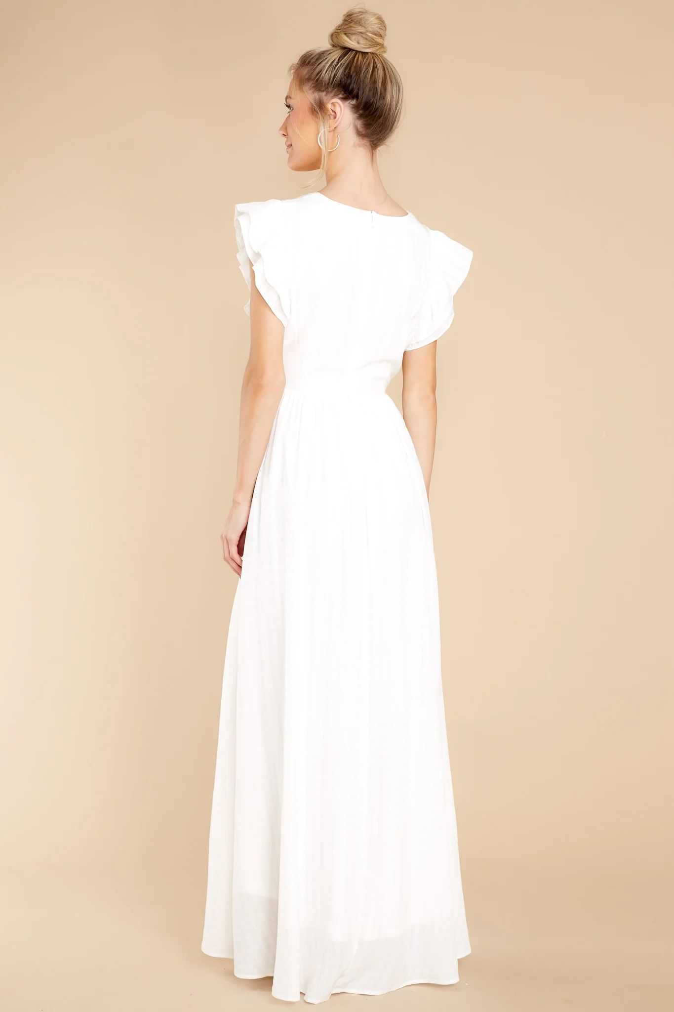 All That Matters White Maxi Dress | Red Dress 