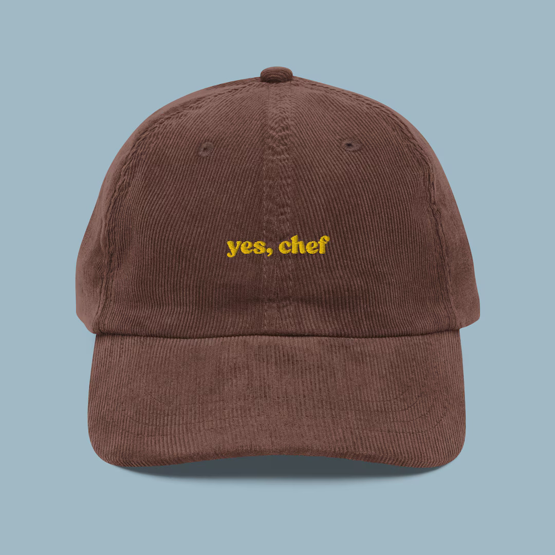 Yes, Chef Embroidered Corduroy Hat Baseball Cap Entertainment - Etsy | Etsy (US)