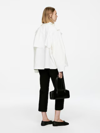 Short Trench Coat – Dusty White – Women – ARKET GB | Arket UK