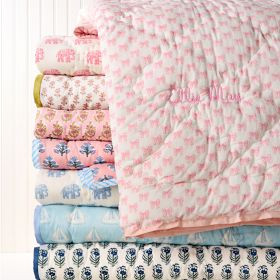 Block Print Quilted Blanket | Mark and Graham