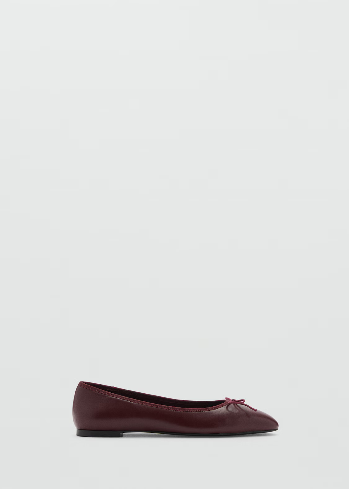 Leather ballet flats - Women | MANGO USA | MANGO (US)
