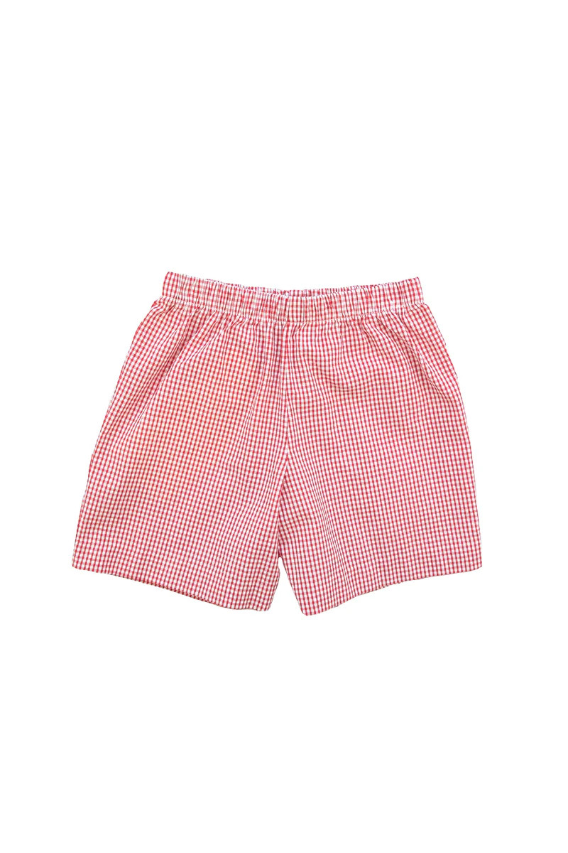 Check Seersucker Shorts | Florence Eiseman
