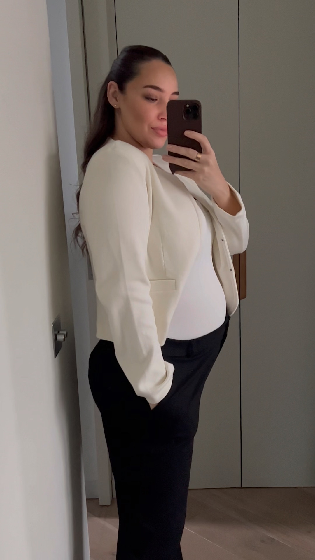 Minimalist maternity date night look 

#LTKstyletip #LTKworkwear #LTKbump