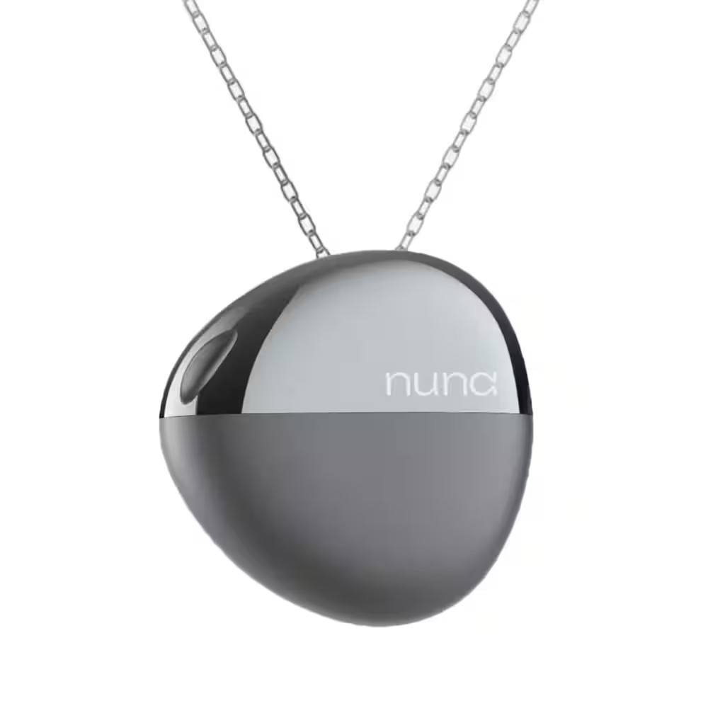 Nuna - Pendant Emotion Tracking Necklace with Mood Visualization, Auto-Journaling and Meditation Support - Black - (2025) | Best Buy U.S.