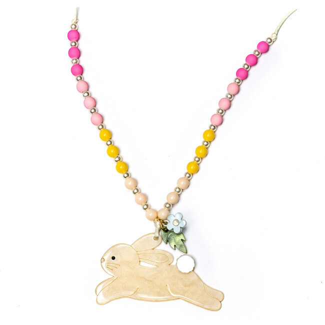 Hop Bunny Pearlized Necklace | Maisonette