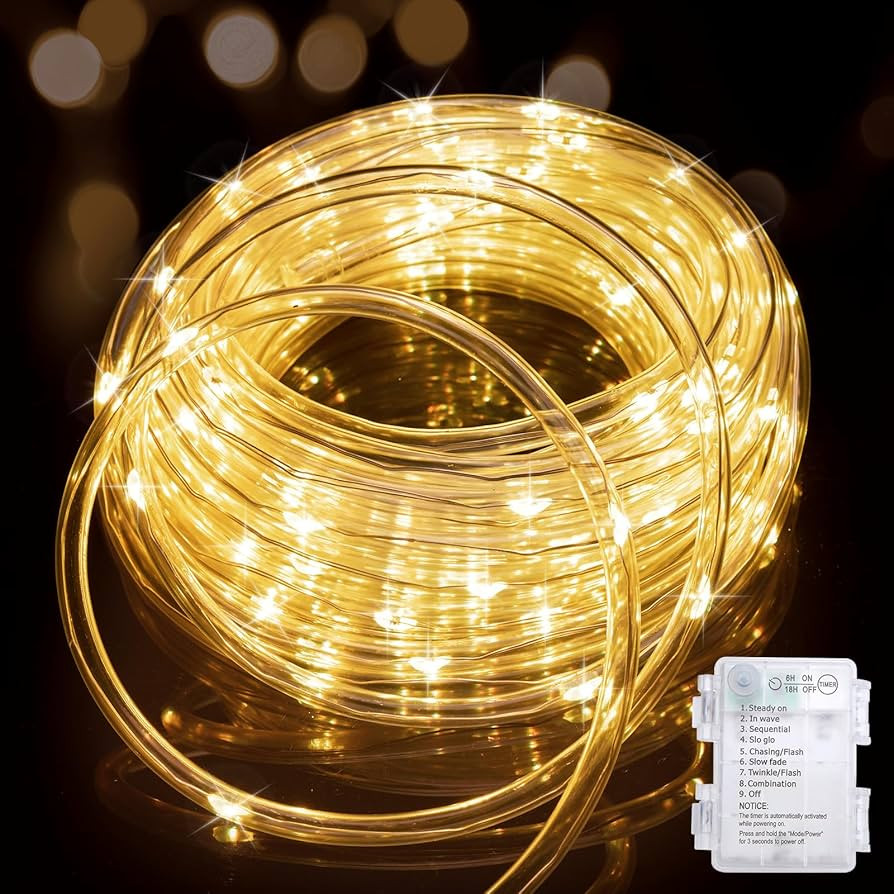 Minetom String Lights Battery Operated, 40FT 100 LED Christmas Lights Battery Operated with Timer... | Amazon (US)