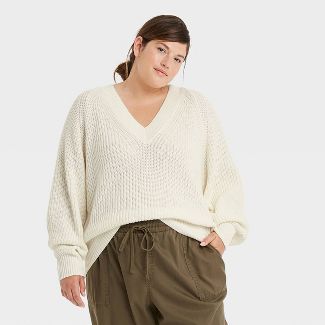 Women's V-Neck Pullover Sweater - A New Day™ | Target