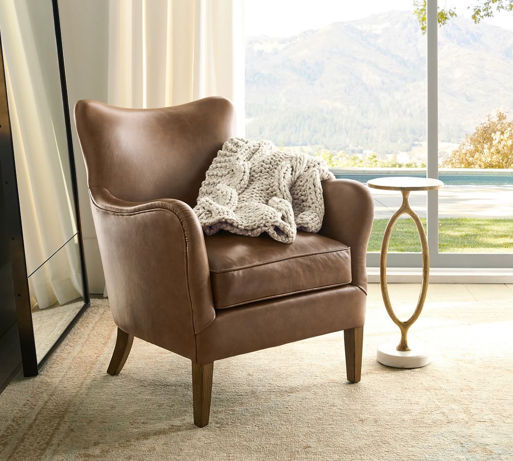 Clark Leather Armchair | Pottery Barn (US)