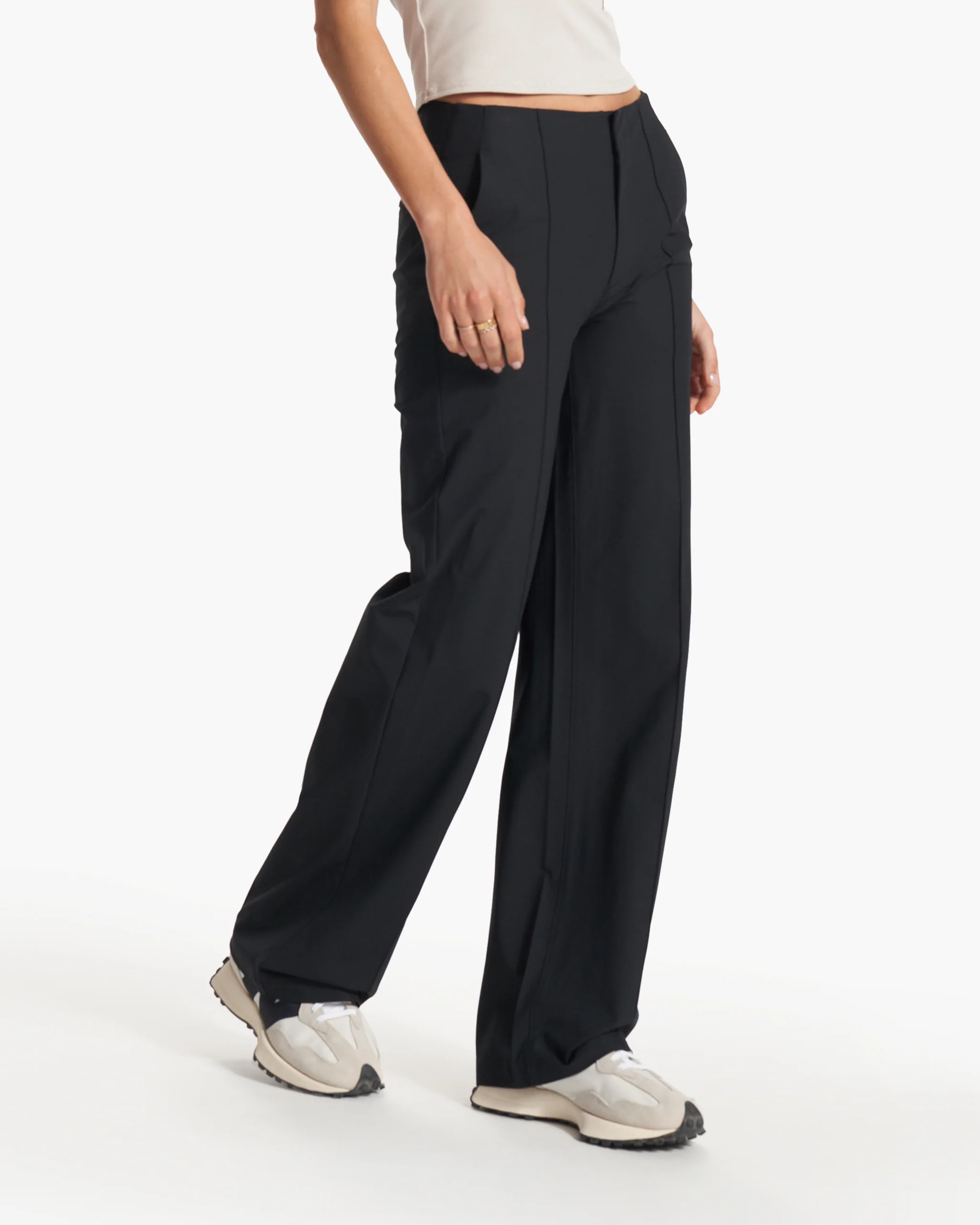 Women's Meta Wideleg | Black Tailored Pants | Vuori | Vuori Clothing (US & Canada)