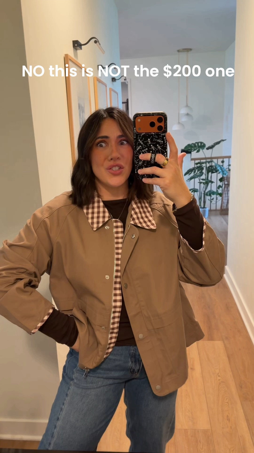 This designer inspired jacket is Amazon and it’s perfect for fall, with the plaid details it’s so fun! It’s light weight, zips and buttons. I’m in a size large. Perfect layering jacket.

#LTKootd #LTKMidsize #LTKSeasonal