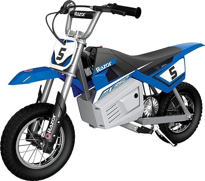 Razor MX350 Dirt Rocket Electric Motocross Bike, Blue, 10-12 inches | Amazon (US)