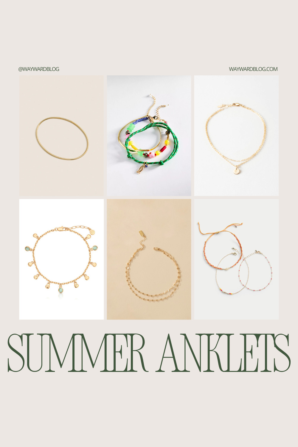 Fun anklets for the last days of summer...

I'm not taking mine off until it's too cold for bare ankles! 

 #LTKdayinmylife #LTKootd #LTKSeasonal