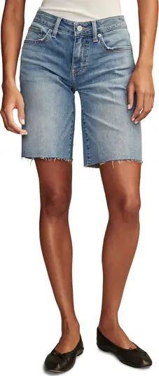 Classic Raw Hem Denim Bermuda Shorts | Nordstrom