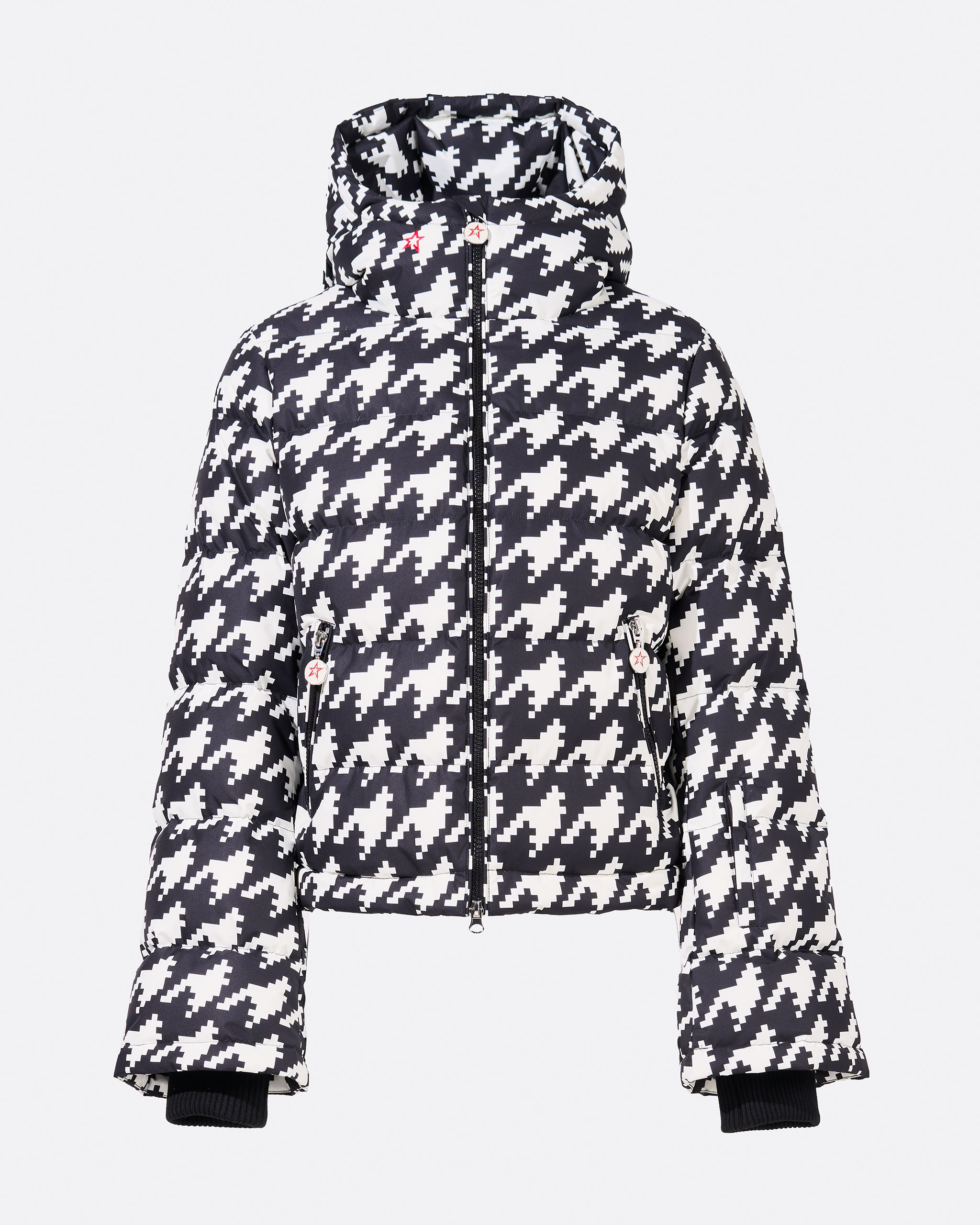 Houndstooth Polar Flare Down Jacket | Perfect Moment