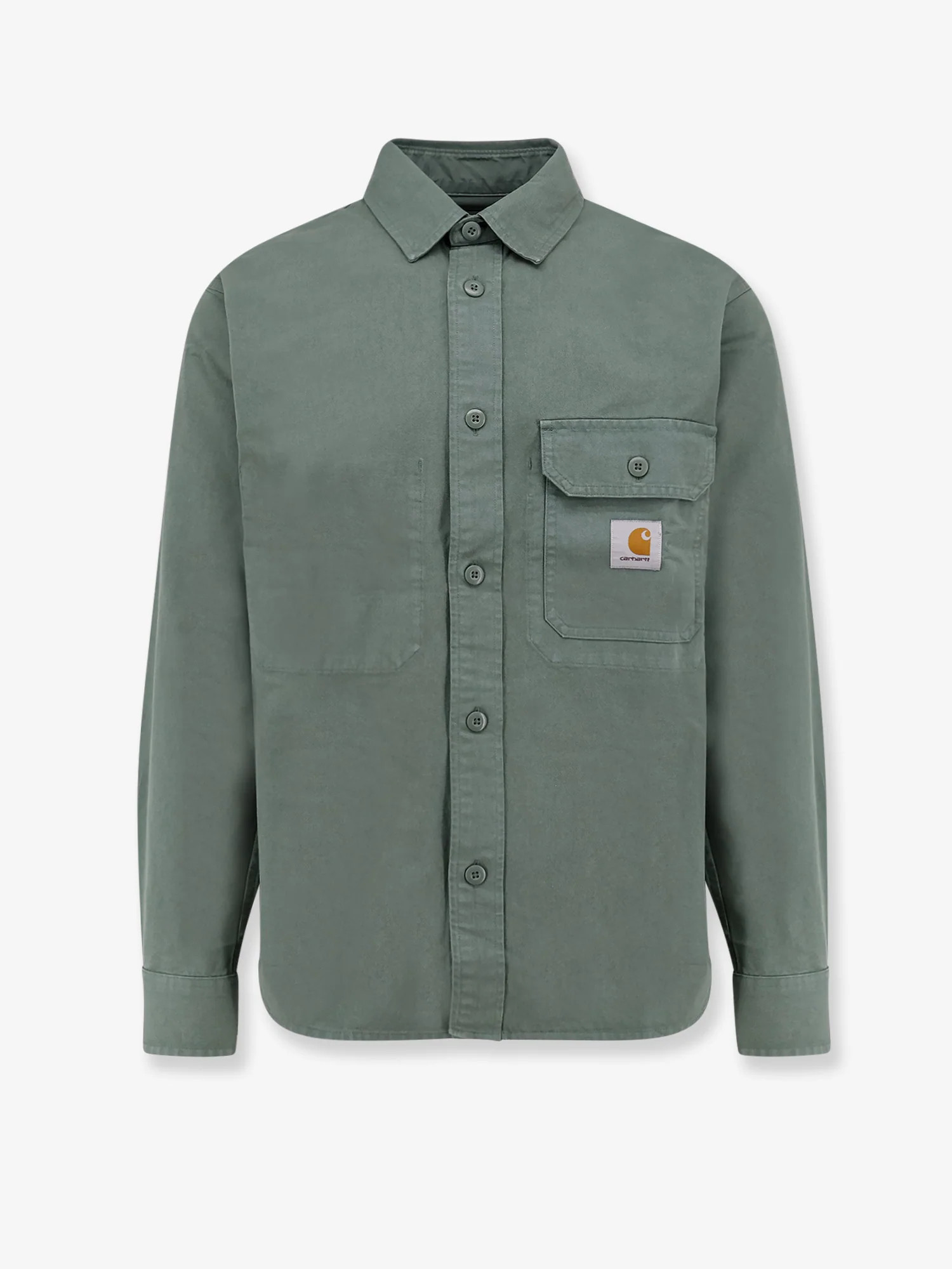 Cotton shirt with logo patch - CARHARTT WIP - gender_Man | Nugnes 1920