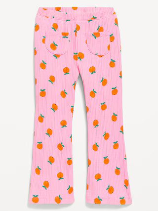 Ribbed Pocket Flare-Leg Pants for Toddler Girls | Old Navy (US)
