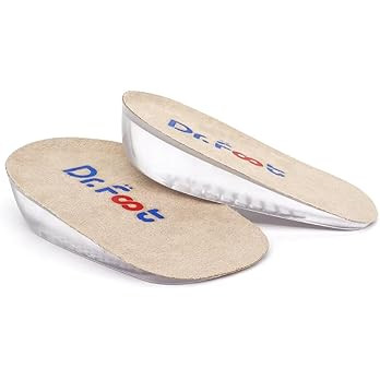 Dr.Foot Height Increase Insoles, Heel Cushion Inserts, Heel Lift Inserts for Leg Length Discrepan... | Amazon (US)