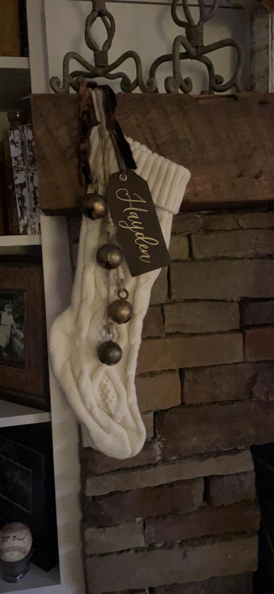 Creative Co-Op Hanging Metal Jingle Bells with Jute Rope, Antique Brass Finish | Amazon (US)