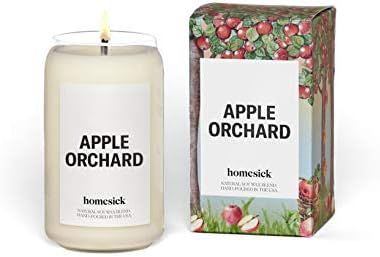 Homesick Scented Candle, Apple Orchard - Scents of Red Apple, Madarin, Cinnamon, 13.75 oz | Amazon (US)