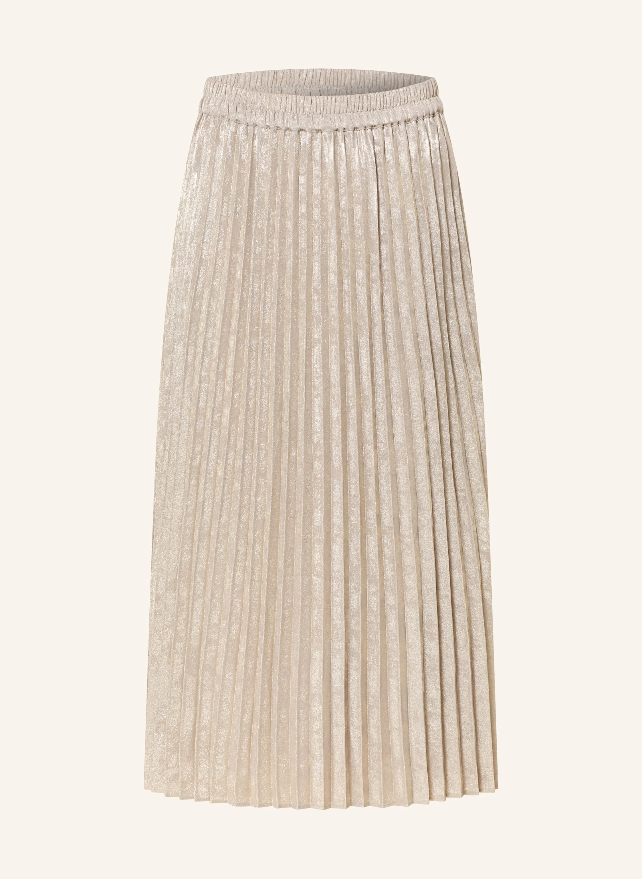 s.Oliver BLACK LABEL Plisseerock mit Glanzgarn in gold | Breuninger (DACH)
