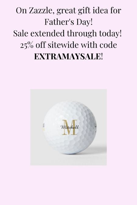 These monogrammed golf balls from Zazzle are a great gift idea for Father’s Day!!  Zazzle extended their 25% off sitewide sale through today! Use code EXTRAMAYSALE!
Also, check out below for other gift ideas!! 

#LTKfamily #LTKsalealert