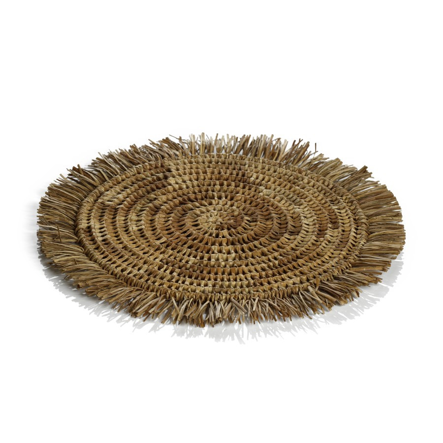 Pandan Round Fringed Placemat | Megan Molten