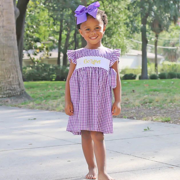 Purple Check Avery Dress | Classic Whimsy