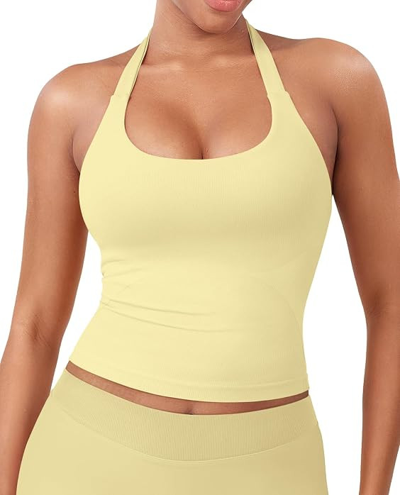 YEOREO SoftHue Women's Impact Halter Tank Top | Amazon (US)