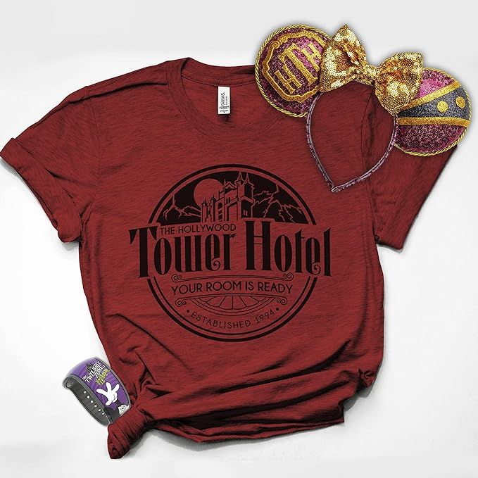 Tower of Terror Shirt Disney Shirts for Men and Women Disney Family Shirts Tower Hotel Hollywood ... | Amazon (US)