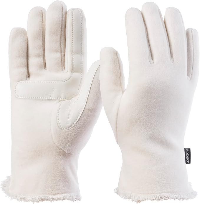 isotoner womens Stretch Fleece Gloves With Microluxe Lining and Smart Touch Technology | Amazon (US)