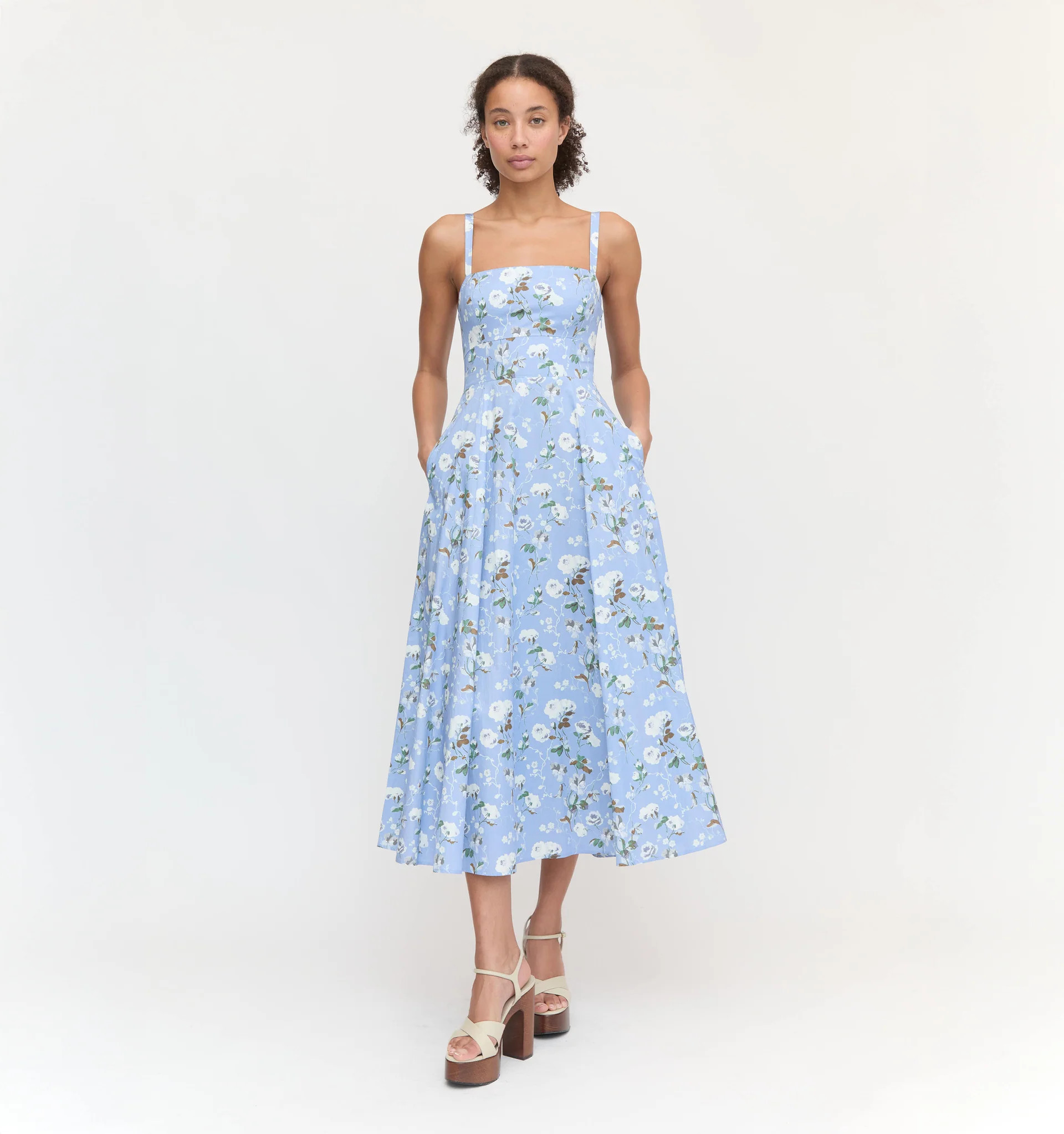 The Margot Dress - Navy Trailing Fern | Hill House Home US