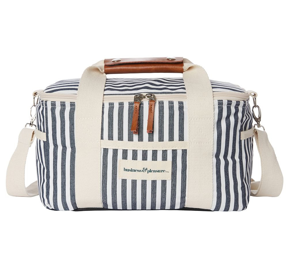 Business and Pleasure Premium Cooler Lauren's Navy Stripe | Pottery Barn Kids